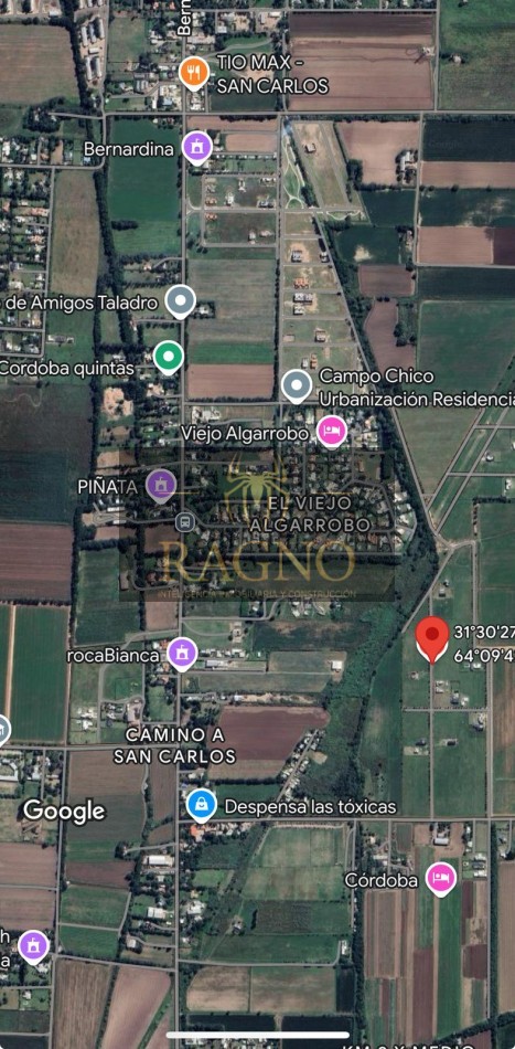 Camino a San Carlos lote de 1666 mts Terranostra 1