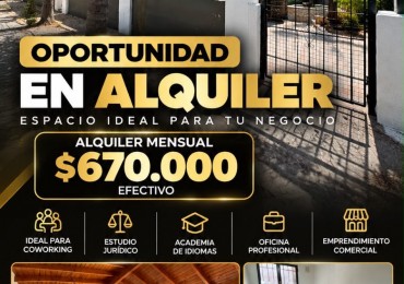 ALQUILER DE LOCAL BARRIO ARGUELLO